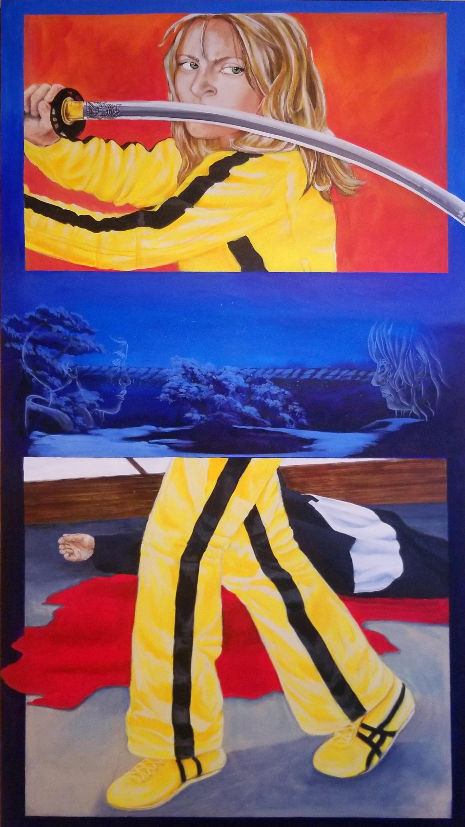Kill Bill — peinture d'Hélène Ferdais, Portrait