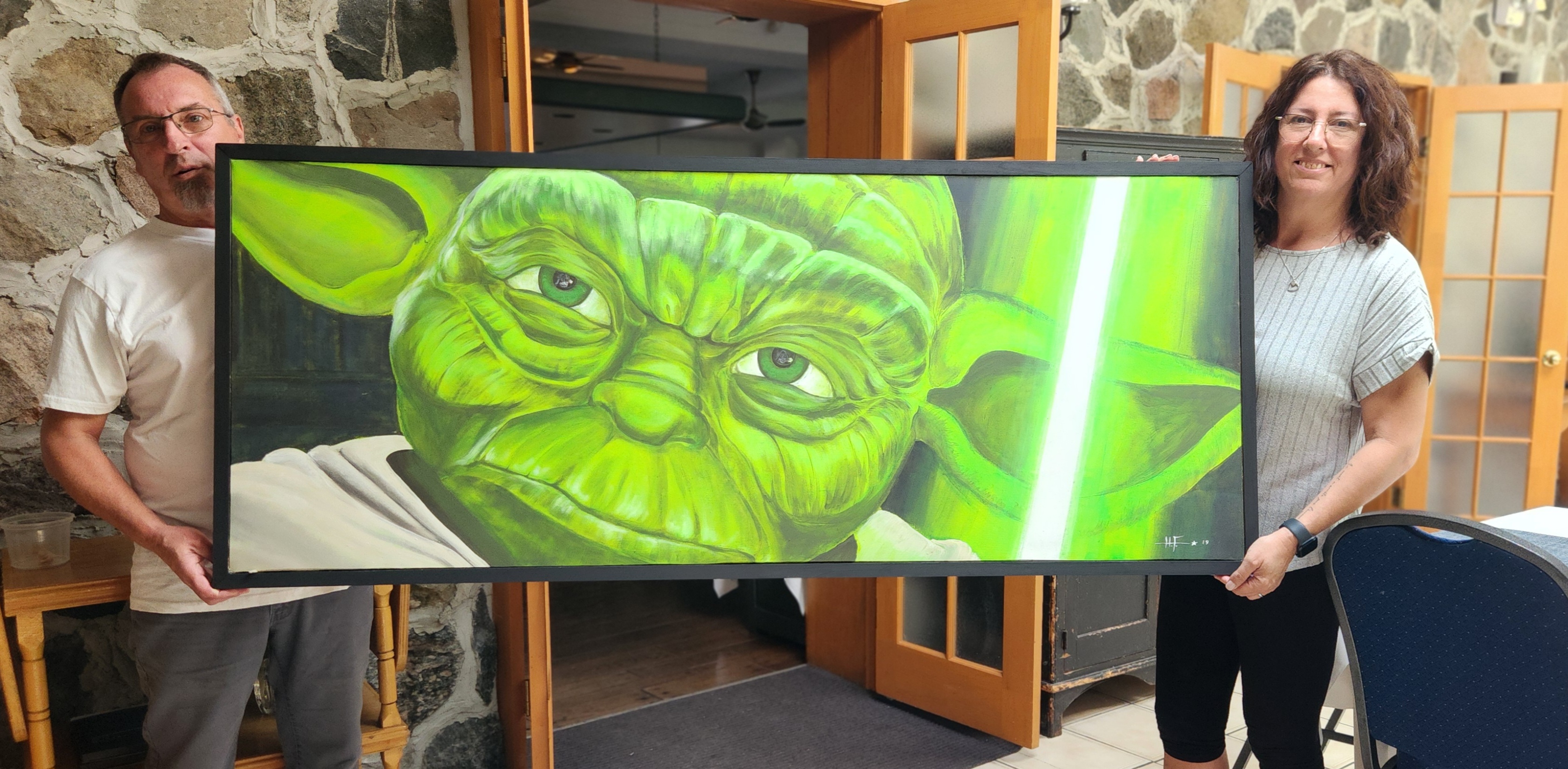 Yoda — peinture d'Hélène Ferdais, Portrait
